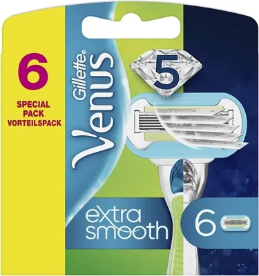 Zdjęcie produktu dla Gillette Venus Embrace, wymienne ostrza do maszynki do golenia dla kobiet, 6 szt
