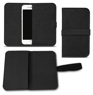 Produktbild von Filz Tasche für Huawei P20 Hülle Cover Handy Case Schutzhülle Schutz FilztascheFarbe:Schwarz