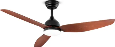 Zdjęcie produktu dla Wentylator sufitowy Perenz 7189 N CT w kolorze czarnym z oświetleniem - Ø 132 cm, 3 łopatki, 6 prędkości, silnik prądu stałego 40 W, cichy