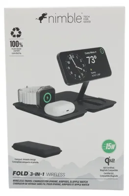 Image de Chargeur sans fil pliable 3 en 1 Nimble