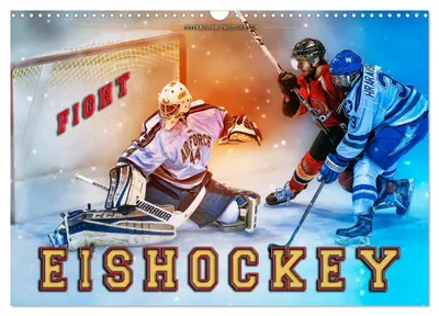 Produktbild von Eishockey - Fight (Wandkalender 2027 DIN A3 quer), CALVENDO Monatskalender