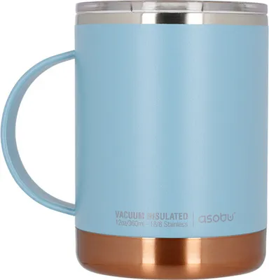 Produktbild von Thermobecher Kaffeebecher Isolierbecher Blau Asobu Ultimate Coffee Mug 360 ml