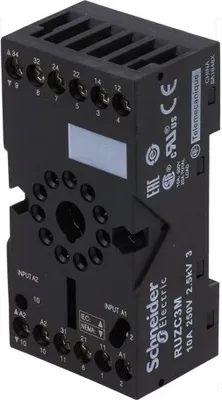 Image de 1x Support pour relais : Type de relais : RE48ACV12MW, RE48AML12MW. RUZC3M : Relais de temporisation