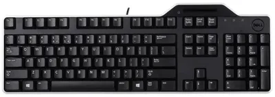 Zdjęcie produktu dla DELL Klawiatura Pro z czytnikiem kart smart — KB813 - US International (QWERTY), Pełnowymiarowy (100%), Przewodowa, USB, QWERTY, Czarny