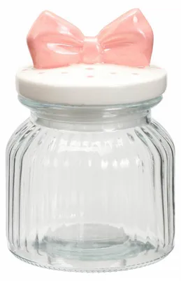 Image de HOWHOMELY | Bocal en verre - Bocal de cuisine - 680 ml - transparent - Bocal de conservation - avec couvercle - Décoratif