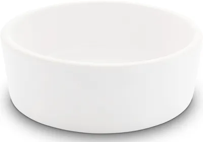Produktbild von KERAZO Keramik 500 ml Kleintier Napf Fressnapf Futternapf Ø:15,5 cm Höhe: 5,5 cm Näpfe für Haustiere Hamster Kaninchen Hase Nagetiere Kleintiere Hund Katze aus robuster, dickwandiger Steinzeug Keramik, Farbe: WEISS