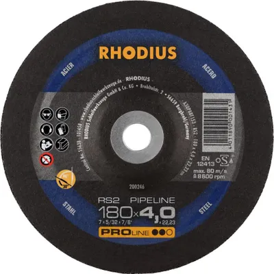 Immagine prodotto di Disco da sbavo Rhodius RS 2 180x4.0x22.23mm acciaio Proline - 200246