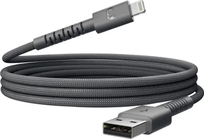 Produktbild von Fresh 'n Rebel FlexWave, 2 m, Lightning, USB A, Stecker, Stecker, Grau