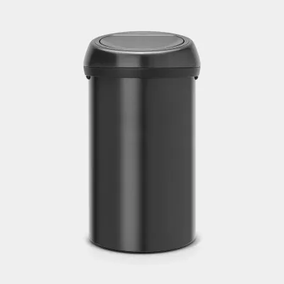 Zdjęcie produktu dla Brabantia Touch Bin, 60 l, Okrągły, Czarny, Ręczny, 40 cm, 400 mm