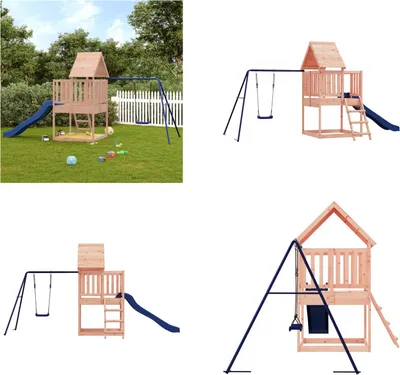 Produktbild von vidaXL Spielturm Massivholz Douglasie - Spielplatz - Spielplätze - Garten Spielplatz - Outdoor Spielplatz