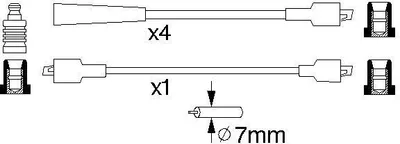 Produktbild von Bosch Zündleitungssatz 0 986 356 741
