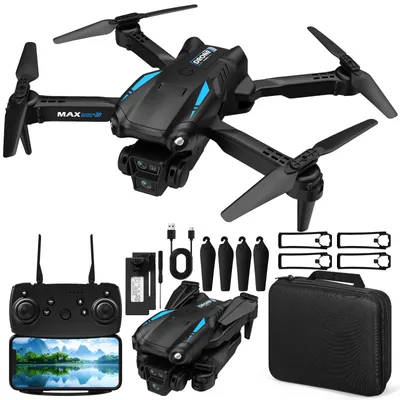 Produktbild von NXPZ Drohne mit Kamera 4K, Faltbare Kinder Drohne, 3D Flip, Ein-Knopf Start/Landung, Headless Mode, Höhenhalten, Routenflug, für Kinder Oder Anfänger, 2 Batterien
