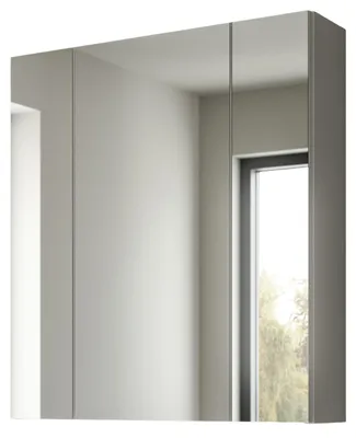 Produktbild von Badezimmer Spiegelschrank "Talerno" in weiß Badschrank 3-türig 60 x 70 cm