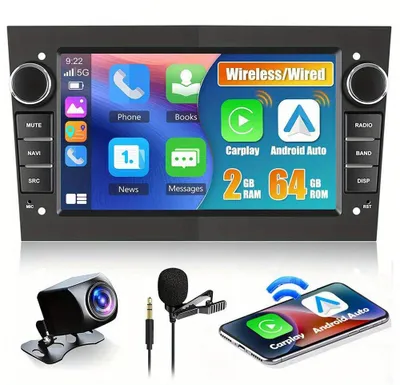 Image de Système audio pour voiture Android 15.0 - Lecteur multimédia - Autoradio - Système de navigation - Radio tactile