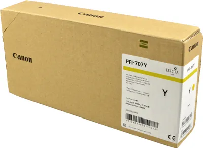 Produktbild von Canon PFI-707Y, Gelb, Tinte auf Pigmentbasis, 700 ml