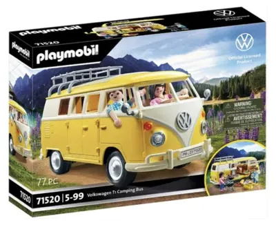 Immagine prodotto di Set PLAYMOBIL Volkswagen T1, furgone camper, codice prodotto 71520. Confezione originale danneggiata