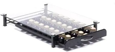 Produktbild von Famanu Kaffeekapselhalter für 60 Kaffeekapseln - mit Ablage und Schublade
