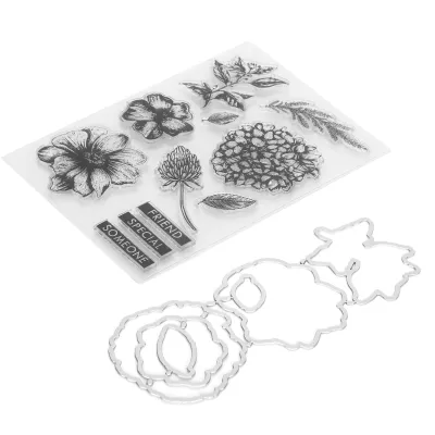 Obrázok produktu pre Scrapbook pečiatka,Kvetina Transparentné pečiatka,Transparentné pečiatka dekorácie,DIY Scrapbook karty Making,Transparentné pečiatka,Album dekorácie