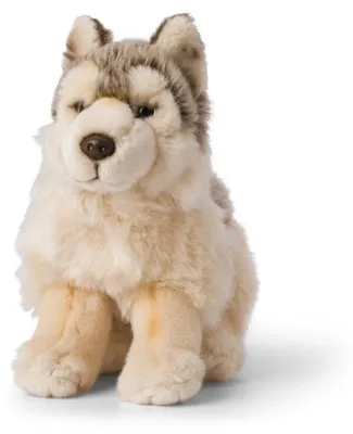 Image de WWF - Peluche - Loup (25) réaliste Doudou Peluche