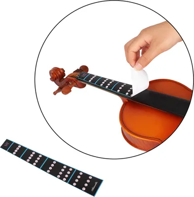 Obrázek produktu pro Violine Fingerboard Sticker Fretboard Hinweis Label Finger Chart Praxis Finger Guide Anfänger Zubehör 1/2