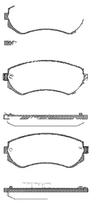 Produktbild von Bremsbelagsatz Scheiben 16 mm TRISCAN IAM-Expertise für u.a. NISSAN ALMERA