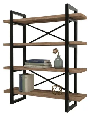 Produktbild von Inverigo - Bücherregal, 106x33x120 cm, Braun, 4 Regalböden