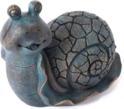 Produktbild von esotec Wasserspeier Schnecke Emilius, Einzelfigur mit Schlauch Polyresin 100773