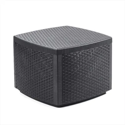 Produktbild von Kunststoff Beistelltisch Rattan Optik mit Aufbewahrungsfach