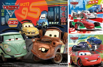 Obrázek produktu pro Ravensburger Disney Cars: Worldwide Racing Fun, 49 kusů, Kreslené filmy, 5 rok/roky
