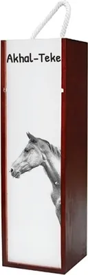 Zdjęcie produktu dla Art-Dog Pudełko prezentowe na wino – Akhal-Teke – z pudełkiem prezentowym