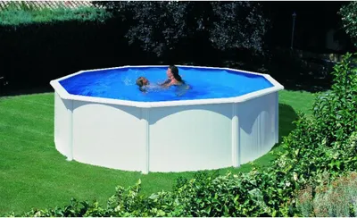 Produktbild von Gre Pools Fidji Stahl Pool Mit Wänden Weiß 300 x 120 cm Weiß 300 x 120 cm