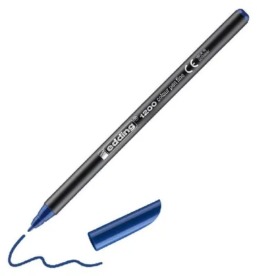 Obrázok produktu pre edding 1200 pero s vláknovým hrotom oceľovo modré