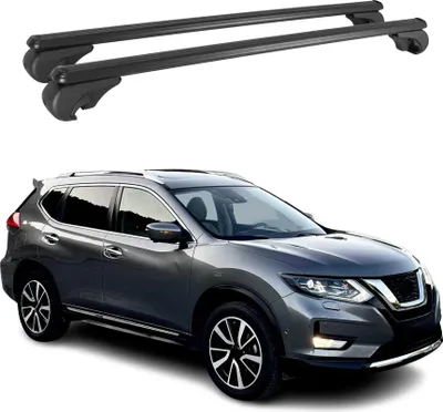Produktbild von Dachträger für Nissan X-Trail 2014-2025 Gepäckträger Grundträger Alu Schwarz 2x