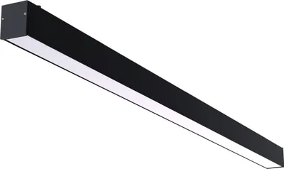 Produktbild von LED Deckenlampe Aluminium Schwarz länglich 4000 K neutralweiß 4710 lm Deckenleuchte