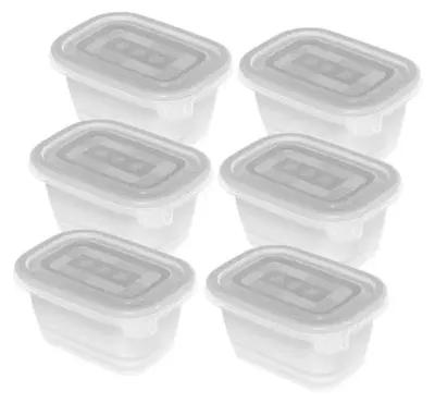 Zdjęcie produktu dla Rotho 1759000096, Pudełko, Prostokątny, 0,25 l, Przezroczysty, Biały, 112 mm, 78 mm