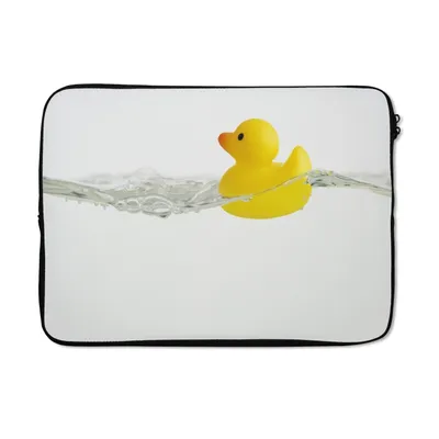 Produktbild von MuchoWow® Laptop Hülle 14 ZollBade-Ente im Wasser Laptoptasche - Laptoptasche - Stoßsicher - Schutzhaube