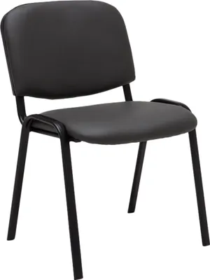 Produktbild von CLP Stuhl Ken Kunstleder stapelbar und mit modernem Design grau
