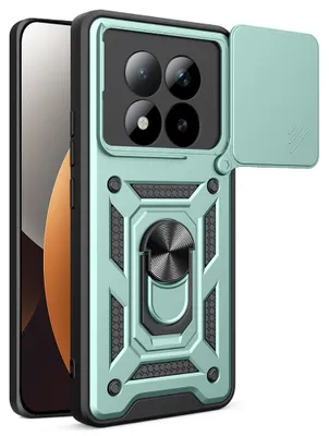 Produktbild von Handyhülle für Xiaomi Redmi Note 15 Pro Plus 5G / POCO M8 Pro 5G, Techsuit CamShield Series, Grün-Schwarz