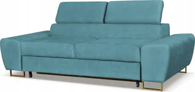 Produktbild von Family Meble Sofa Bosso 2-sitzer Schlafsofa Veloursofa Freistehendes Loungesofa Bequemes Sofa zum Entspannen Für Wohnzimmer Wartezimmer (Forta 6)