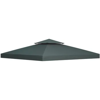 Produktbild von Ersatzdach für Pavillon, Pavillondach mit Doppeldach Ablauflöcher, Ersatzbezug Ersatzteile für Gartenpavillon Gartenzelt 3 x 3 m
