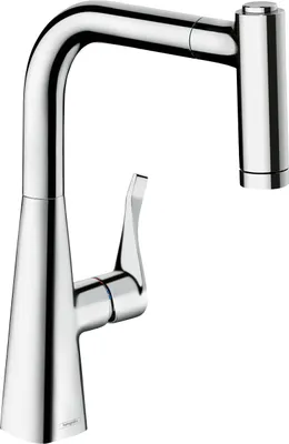 Immagine prodotto di hansgrohe Metris M71 Mitigeur monocommandé pour cuisine 220, éco, douchette extractible, chrome, 73823000, 73823000