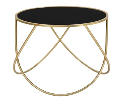 Produktbild von Mauro Ferretti Beistelltisch Ring Ø 60x45 cm schwarz gold