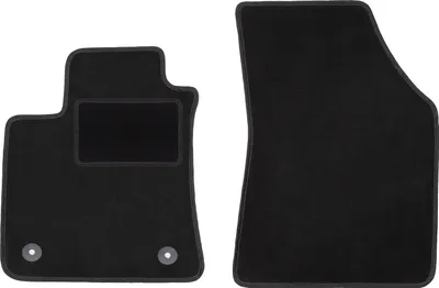 Immagine prodotto di Wielganizator tappetini auto velours anteriori adatto per Renault Megane IV (2015-, Grand-Coupé, liftback, kombi, grandtour, coupé, GT) neri, set 2 pz, con fissaggi