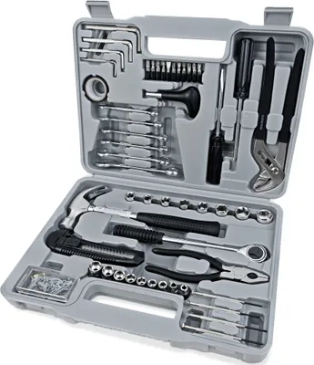 MONZANA® Werkzeugset 141 tlg. Werkzeugkasten Werkzeugkiste Werkzeugsatz Werkzeugkoffer Werkzeugbox Haushalt Heimwerker
