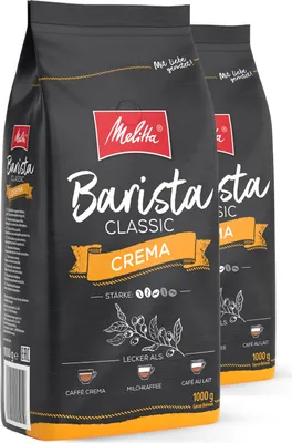 Produktbild von Melitta Barista Classic Crema, Kaffee-Bohnen, für Kaffee-Vollautomaten, im Set
