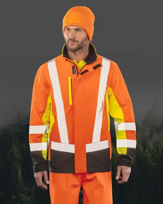 Produktbild von Result Recycelte 3-lagige Softshell-Sicherheitsjacke