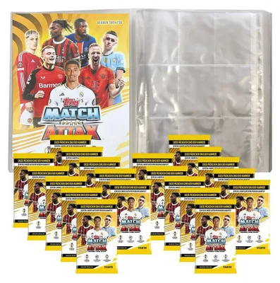 Produktbild von Match Attax Champions League 2024/25 - Trading Cards - 1 Leere Sammelmappe + 20 Booster