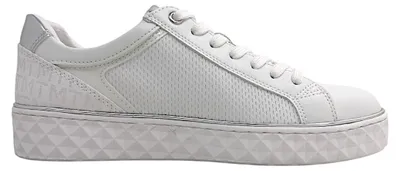 Image de Marco Tozzi : Chaussures de sport pour femmes, modèle à lacets, couleur blanche, style décontracté