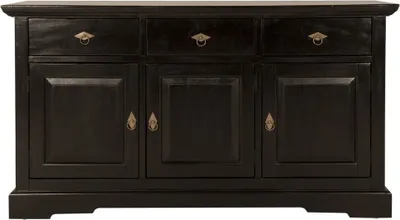 Produktbild von SIT Möbel Sideboard | 3 Türen, 3 Schubladen | Akazie massiv | B 148 x T 44 x H 83,5 cm | antikfinish  | 09803-30 | Serie SAMBA