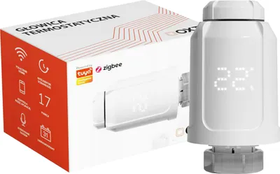 Obrázok produktu pre OXT termostatická hlavica GTZ10, termostat pre radiátory, Zigbee, Tuya
